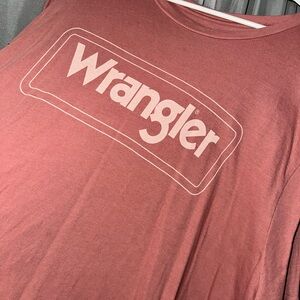 Wrangler Women's Logo Tee in Dusty Rose Pink